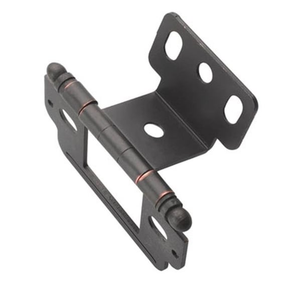 Hd A03180TB ORB PK Amerock Full Inset Partial Wrap Free Swinging Ball Tip Hinge For 0.75 in. Doors; Oil Rubbed Bronze Single A03180TB ORB PK - main